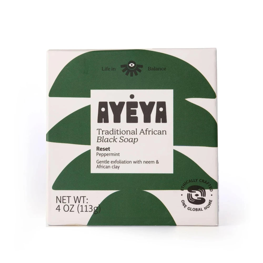 AYÉYA Peppermint African Black Soap