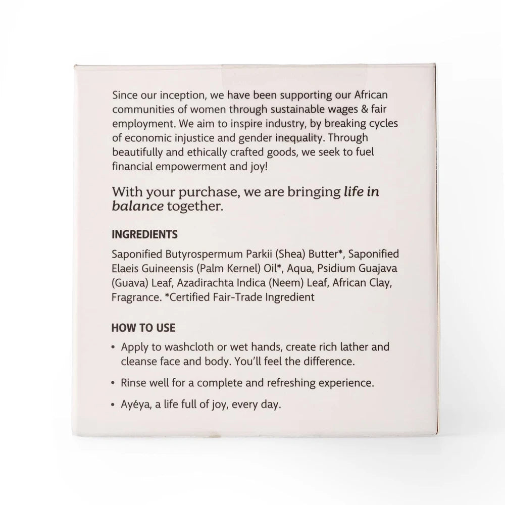 AYÉYA Peppermint African Black Soap