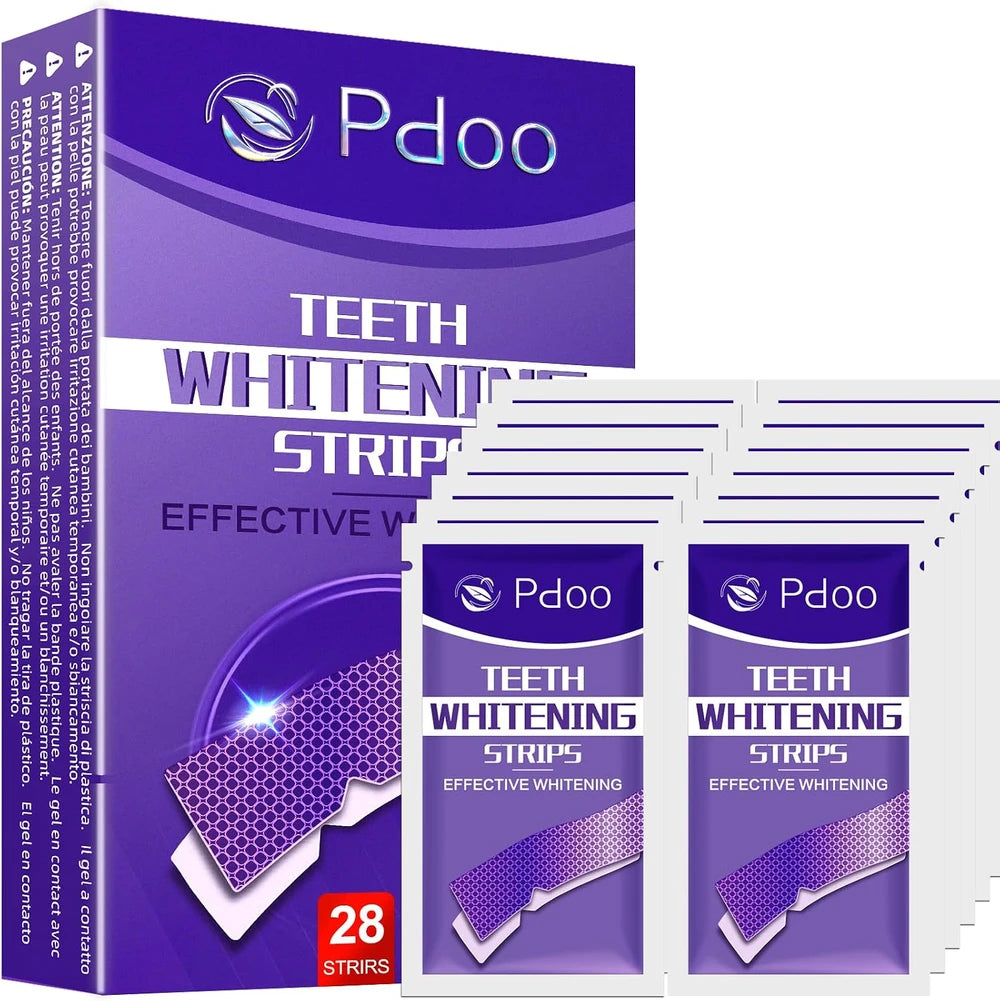 Pdoo Purple Teeth Whitening Strips
