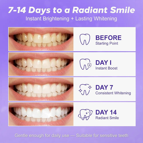 Pdoo Purple Teeth Whitening Strips